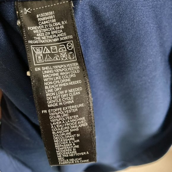 Adorable Blue Floral Sundress with Open Back Detail Sheer Overlay and Slip Small - Picture 6 of 6